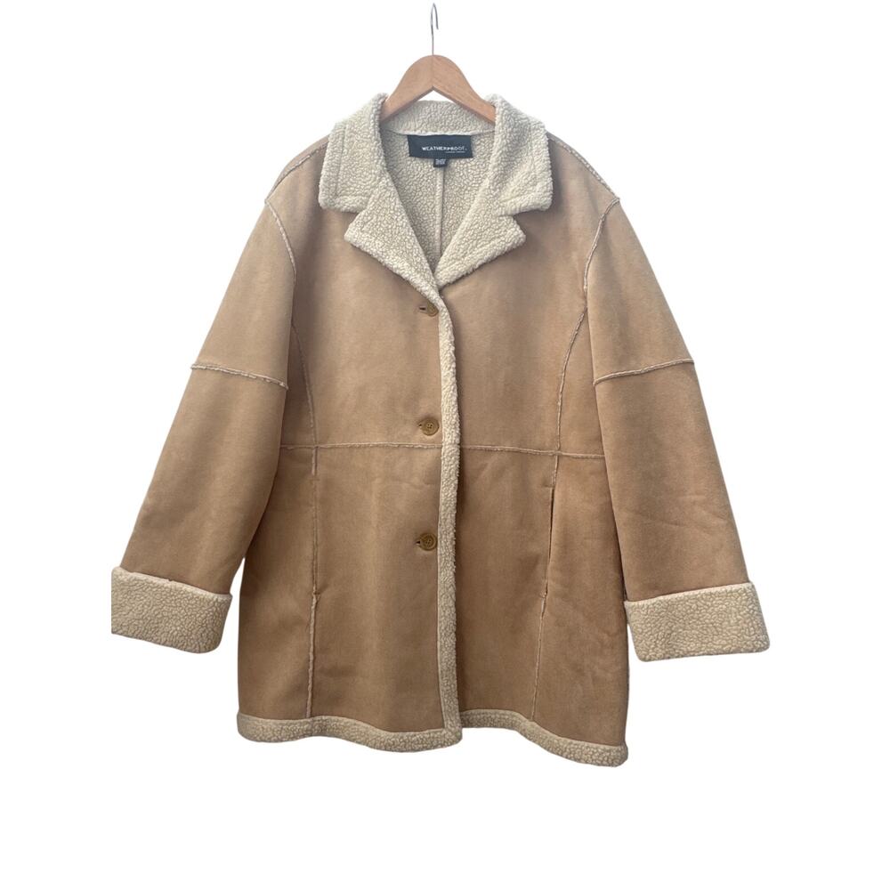 Weatherproof Garment Company Faux Suede/Shearling Coat